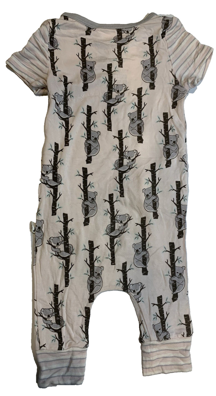 Free Birdees Bamboo Koala Romper 6-12 Months Short Sleeve Pajamas